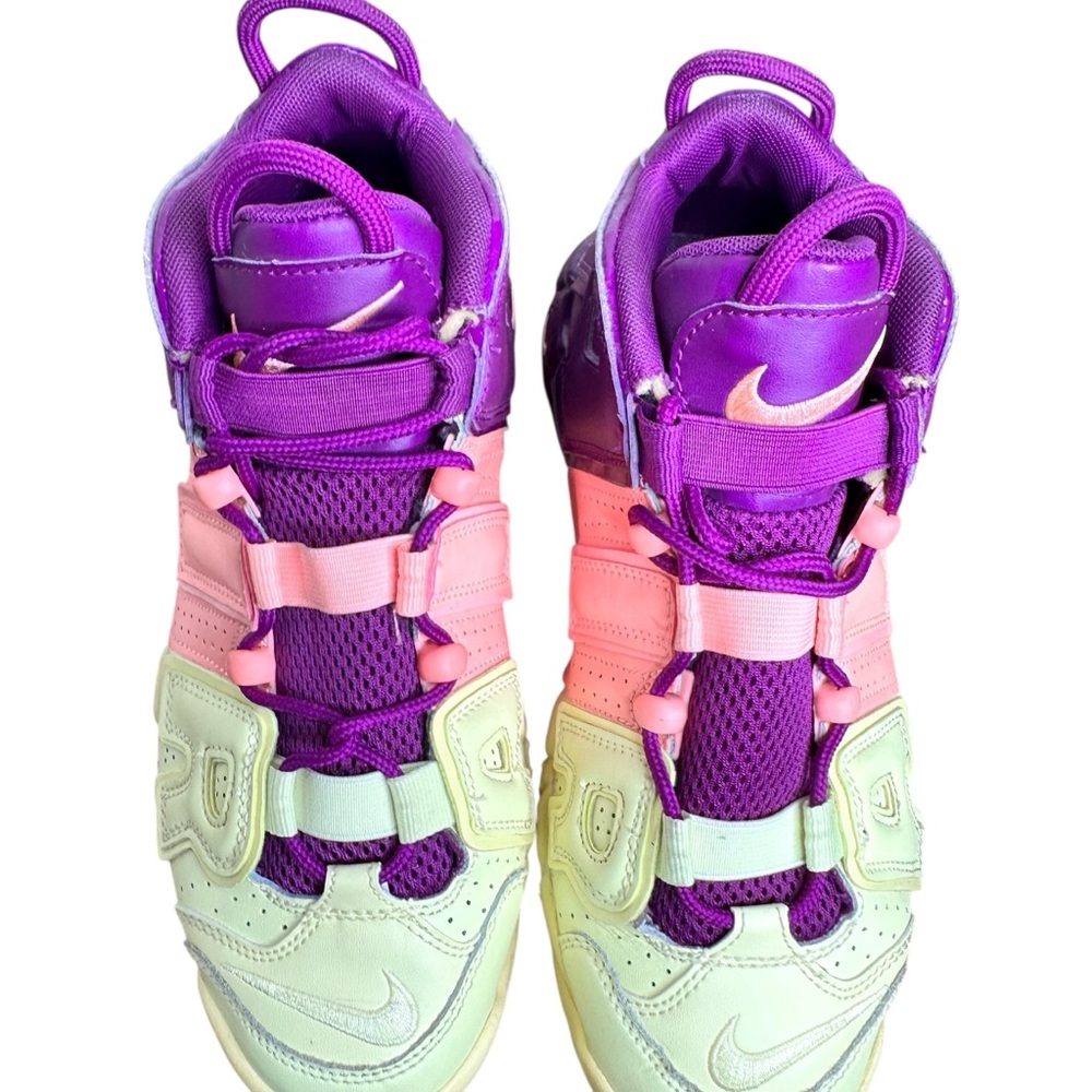 Nike Air More Uptempo GS Lucky Charms Sneakers Shoes SZ 7 Youth, 8.5 Women’s - Picture 9 of 11